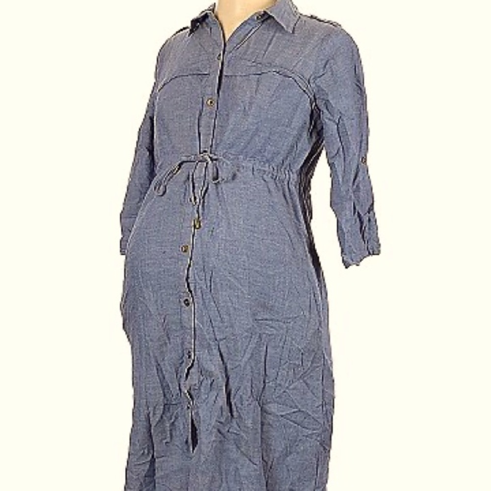 Blue Jean Maternity Dress